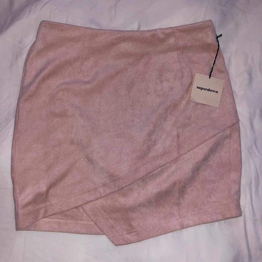Revolve - superdown: Saira Faux Suede Mini Skirt